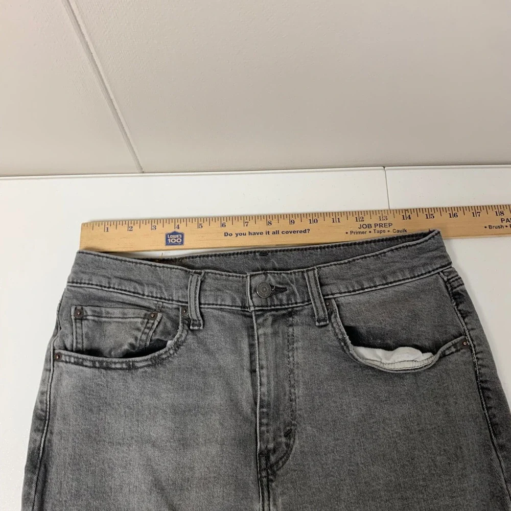 Levi's‎ 502 Taper Jeans Mens 31x30 (30x28)Grey Stretch Denim 502-0342